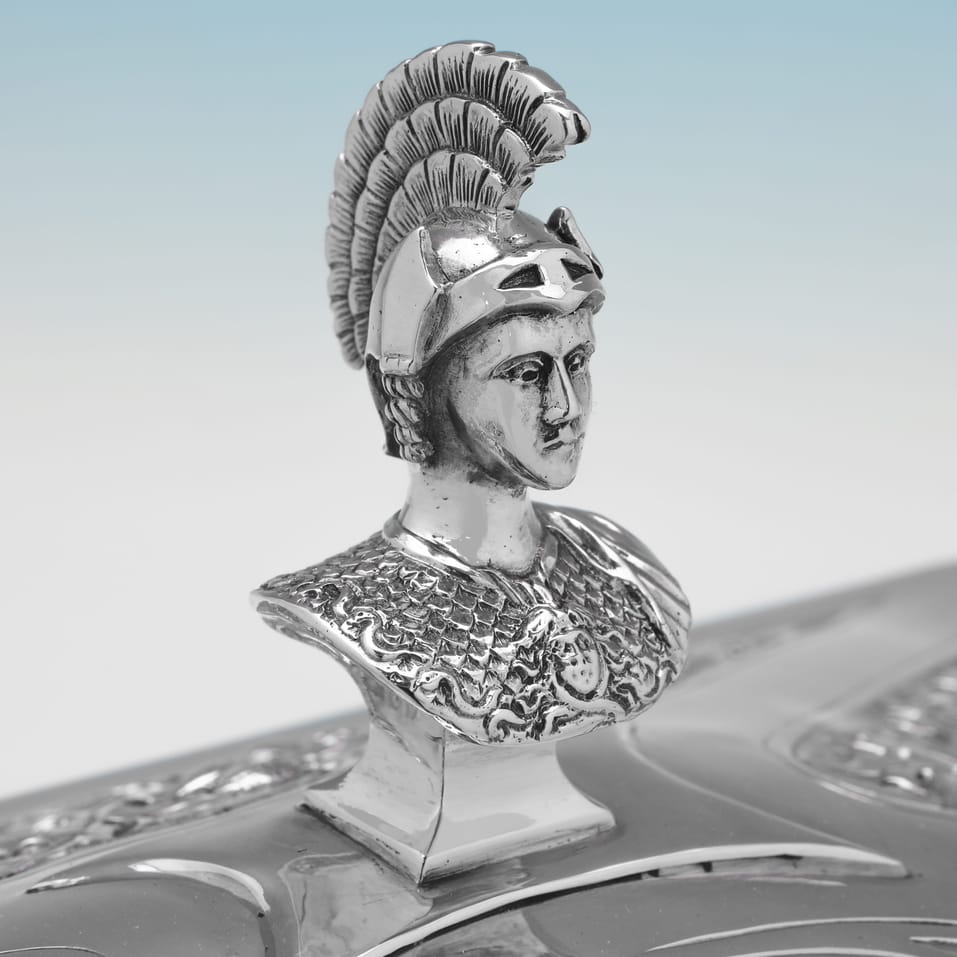 Antique Sterling Silver Presentation Casket - Aird & Thomson, hallmarked in 1910 Glasgow - George V - Image 5