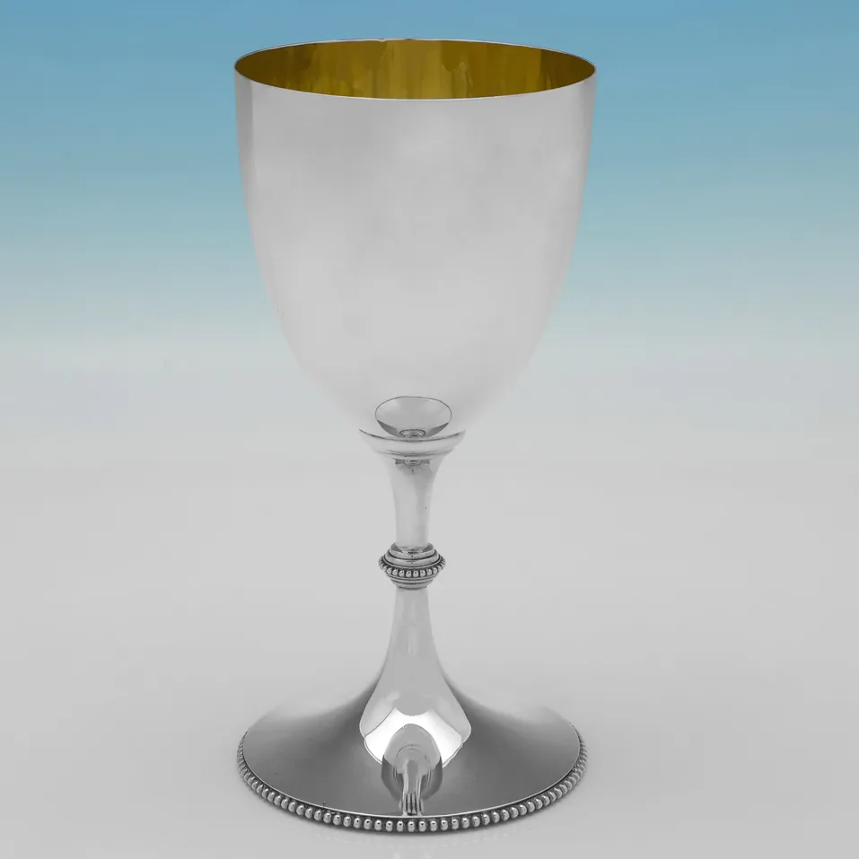 Antique Sterling Silver Goblet - Henry Frazer, hallmarked in 1899 London - Victorian - Image 1