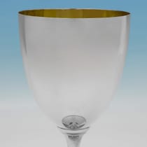 Antique Sterling Silver Goblet - Henry Frazer, hallmarked in 1899 London - Victorian - Thumbnail 2