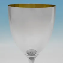 Antique Sterling Silver Goblet - Henry Frazer, hallmarked in 1899 London - Victorian - Thumbnail 2