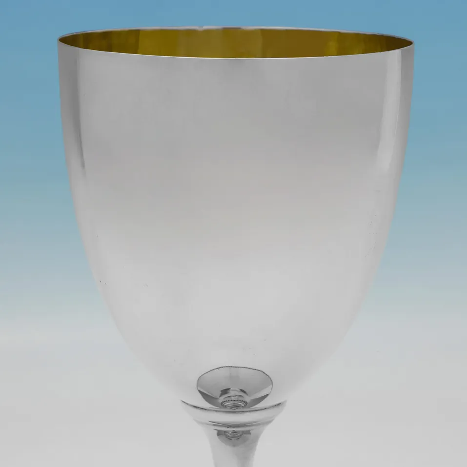 Antique Sterling Silver Goblet - Henry Frazer, hallmarked in 1899 London - Victorian - Image 2