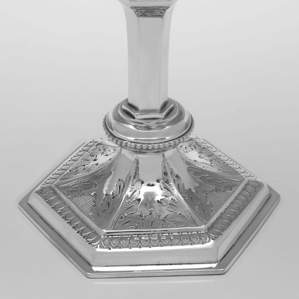 Antique Sterling Silver Goblet - George Unite, hallmarked in 1876 Birmingham - Victorian - Image 4