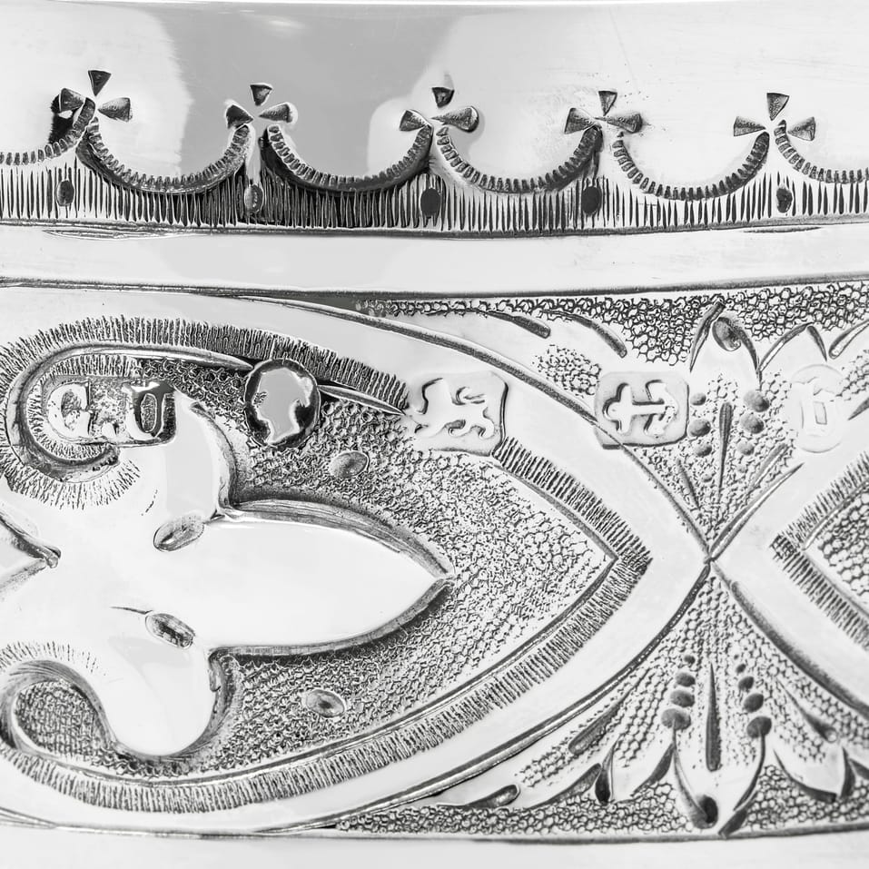 Antique Sterling Silver Goblet - George Unite, hallmarked in 1876 Birmingham - Victorian - Image 5