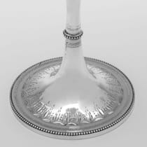 Antique Sterling Silver Goblet - Joseph Braham & A. Barrett & Sons, hallmarked in 1862 London - Victorian - Thumbnail 4