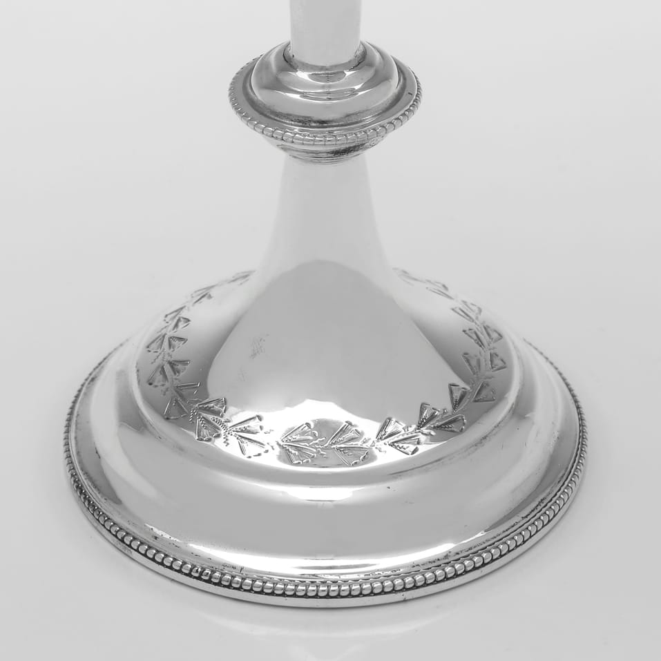 Antique Sterling Silver Goblet - Charles Boyton, hallmarked in 1890 London - Victorian - Image 4