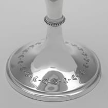Antique Sterling Silver Goblet - Fenton Brothers Ltd., hallmarked in 1869 Sheffield - Victorian - Thumbnail 5
