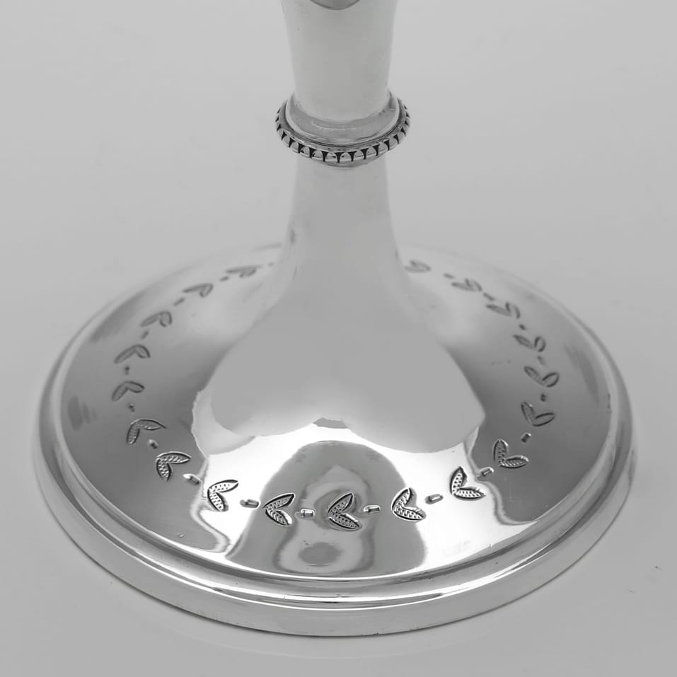 Antique Sterling Silver Goblet - Fenton Brothers Ltd., hallmarked in 1869 Sheffield - Victorian - Image 5