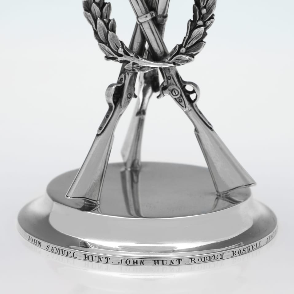 Antique Sterling Silver Goblet - John Samuel Hunt, hallmarked in 1862 London - Victorian - Image 4