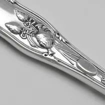 Antique Sterling Silver Pair of Bacchanalian Grape shears - Henry John Lias & Son, hallmarked in 1874 London - Victorian - Thumbnail 5