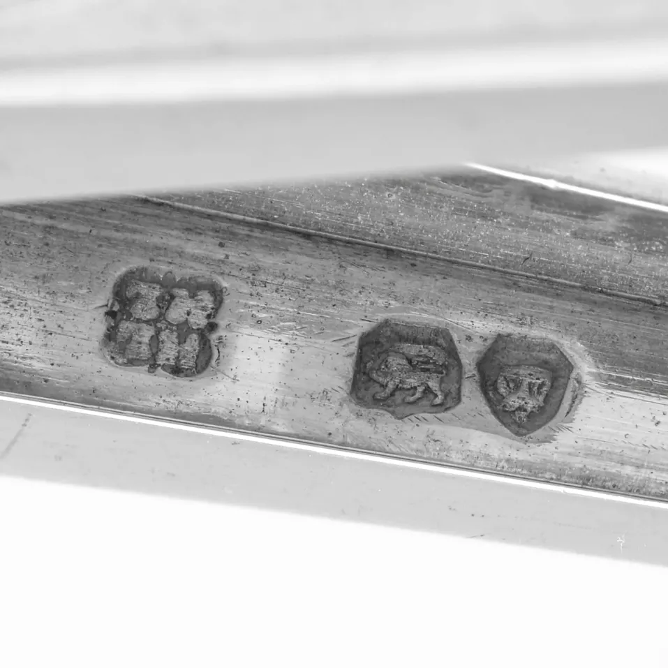 Antique Sterling Silver Pair of Bacchanalian Grape shears - Henry John Lias & Son, hallmarked in 1874 London - Victorian - Image 6