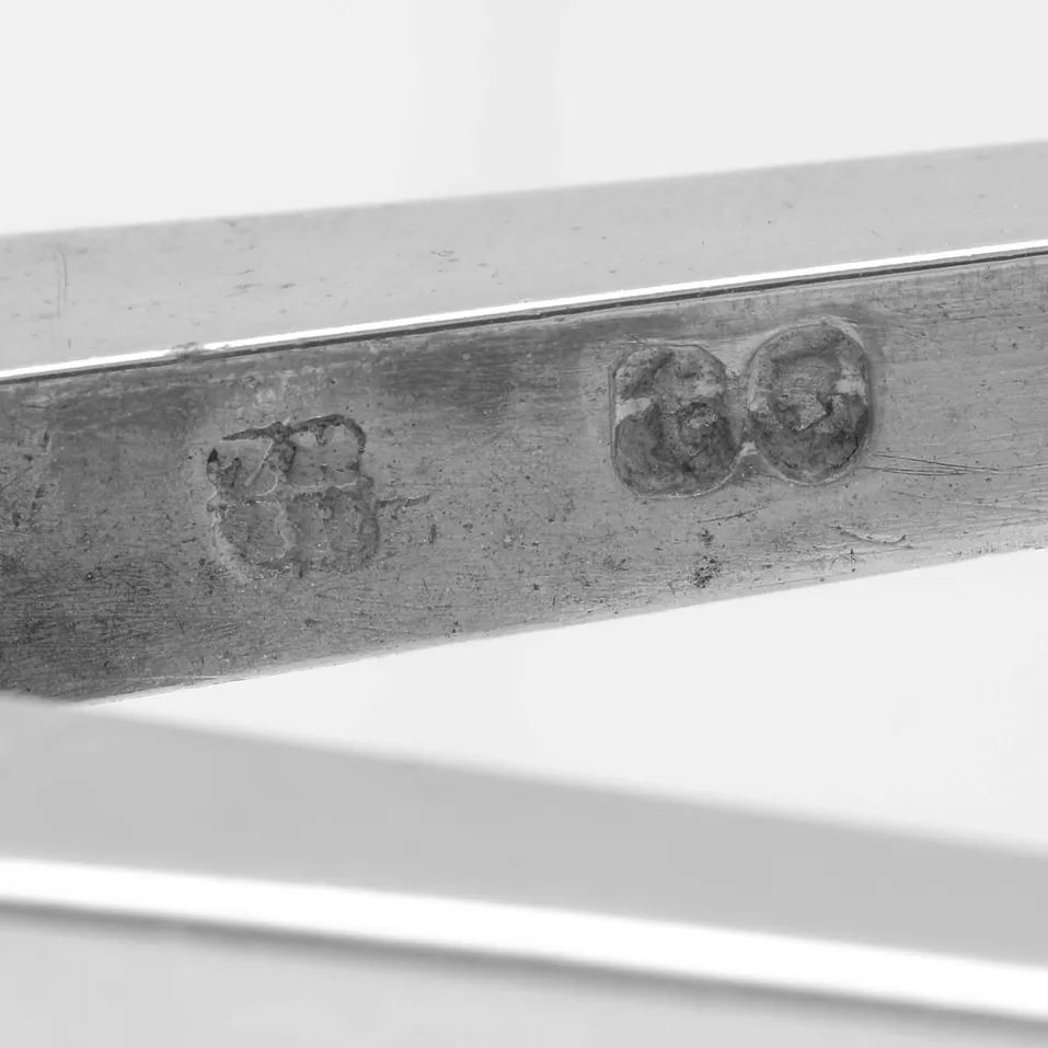 Antique Sterling Silver Pair of Bacchanalian Grape shears - Henry John Lias & Son, hallmarked in 1874 London - Victorian - Image 7