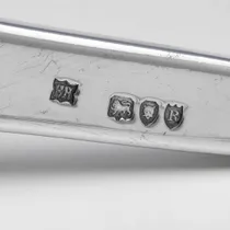 Antique Sterling Silver Pair of Aesthetic Period Grape Shears - Francis Higgins, hallmarked in 1893 London - Victorian - Thumbnail 5