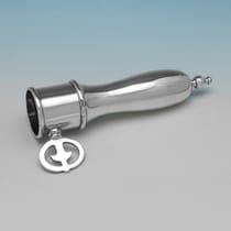 Antique Sterling Silver Ham Bone Holder - John Newton Mappin, hallmarked in 1897 London - Victorian - Thumbnail 1