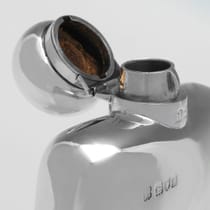 Antique Sterling Silver Hip Flask - William & George Neal, hallmarked in 1901 London - Edwardian - Thumbnail 7