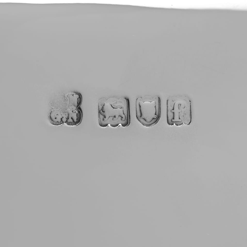 Antique Sterling Silver Hip Flask - William & George Neal, hallmarked in 1901 London - Edwardian - Image 8