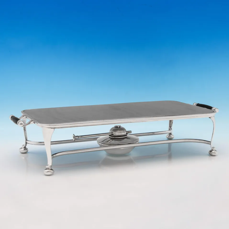 Sterling Silver Hot Plate - Mappin & Webb, hallmarked in 1926 Sheffield - George V - Image 1