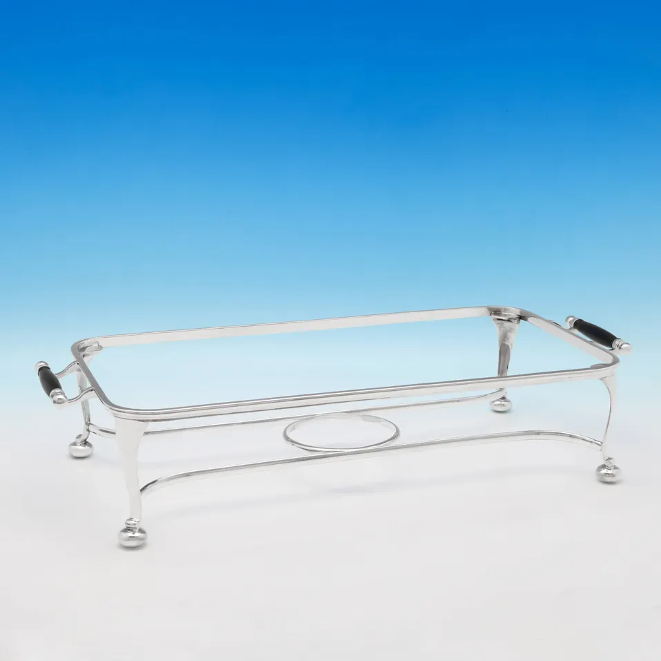 Sterling Silver Hot Plate - Mappin & Webb, hallmarked in 1926 Sheffield - George V - Image 2