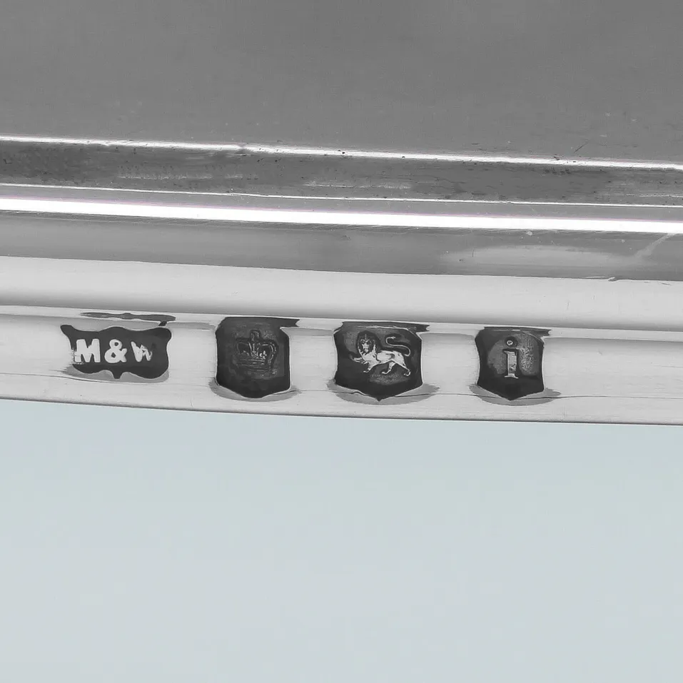 Sterling Silver Hot Plate - Mappin & Webb, hallmarked in 1926 Sheffield - George V - Image 6