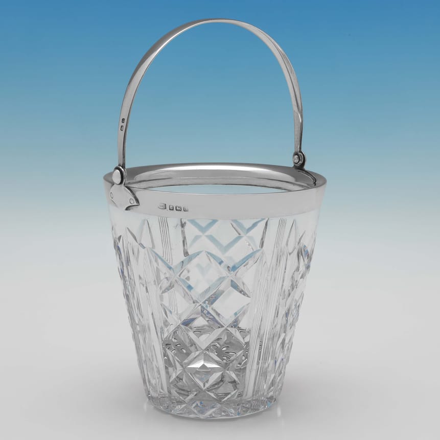Sterling Silver Ice Buckets - Hakin And Heath Ltd Hallmarked In 1938 London - George VI - Image 1