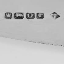 Antique Sterling Silver Pair of Ice Tongs - Martin, Hall & Co., hallmarked in 1883 Sheffield - Victorian - Thumbnail 6