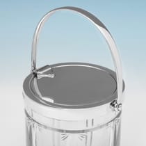 Sterling Silver & Glass Jam Pot - Hukin & Heath, hallmarked in 1933 Birmingham - George V - Thumbnail 4