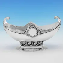 Sterling Silver & Enamel Arts & Crafts Jardiniere - Mappin & Webb, hallmarked in 1928 Sheffield - George V - Thumbnail 4