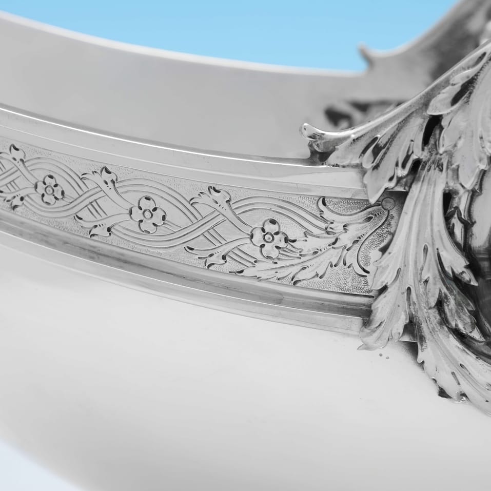 Sterling Silver & Enamel Arts & Crafts Jardiniere - Mappin & Webb, hallmarked in 1928 Sheffield - George V - Image 9