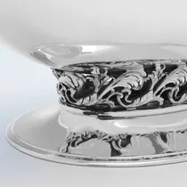 Sterling Silver & Enamel Arts & Crafts Jardiniere - Mappin & Webb, hallmarked in 1928 Sheffield - George V - Thumbnail 11