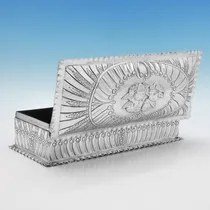 Antique Sterling Silver 'Reynolds Angels' Jewellery Box - John Newton Mappin, hallmarked in 1889 London - Victorian - Thumbnail 3