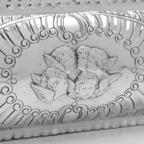 Antique Sterling Silver 'Reynolds Angels' Jewellery Box - John Newton Mappin, hallmarked in 1889 London - Victorian - Thumbnail 4