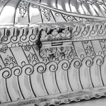 Antique Sterling Silver 'Reynolds Angels' Jewellery Box - John Newton Mappin, hallmarked in 1889 London - Victorian - Thumbnail 5