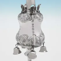 Antique Sterling Silver Havdalah Spice Box - Joseph Zweig, hallmarked in 1912 London - George V - Thumbnail 3