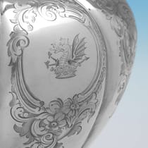 Antique Sterling Silver Kettle - Barnards, hallmarked in 1855 London - Victorian - Thumbnail 6