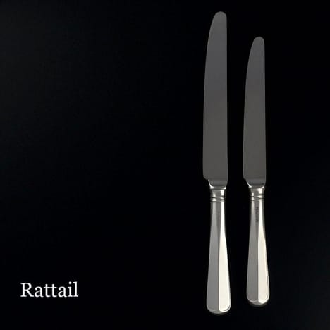 Sterling Silver Set Of Knives. Rattail Pattern. - Image 8