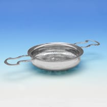 Antique Sterling Silver Lemon Strainer - William Tuite, hallmarked in 1768 London - George III - Thumbnail 2