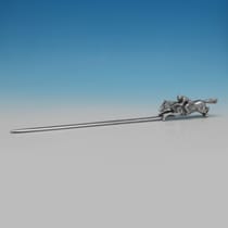 Sterling Silver Letter Opener - C. J. Vander, hallmarked in 1975 London - Elizabeth II - Thumbnail 2