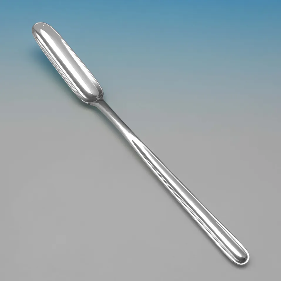 Antique Sterling Silver Scottish Provincial Marrow Scoop - William Ferguson, hallmarked in 1802 Elgin - George III - Image 1