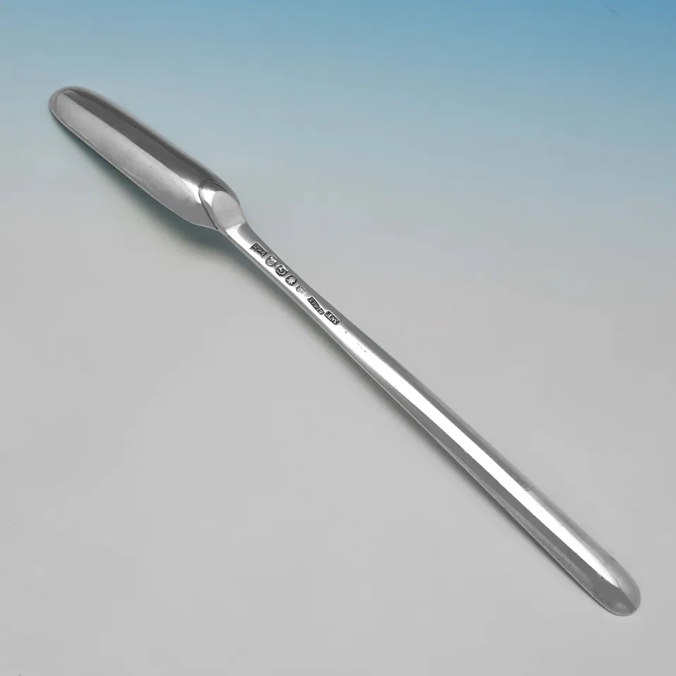 Antique Sterling Silver Scottish Provincial Marrow Scoop - William Ferguson, hallmarked in 1802 Elgin - George III - Image 2