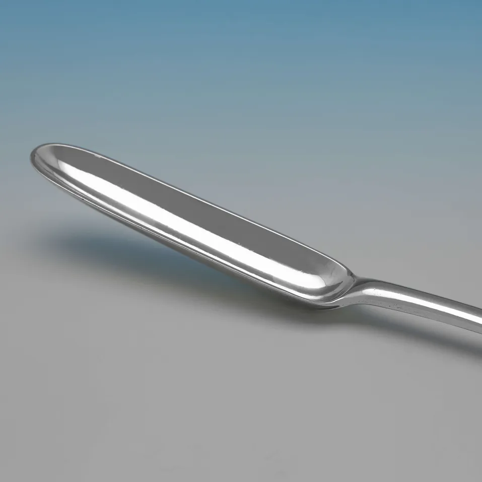 Antique Sterling Silver Scottish Provincial Marrow Scoop - William Ferguson, hallmarked in 1802 Elgin - George III - Image 3