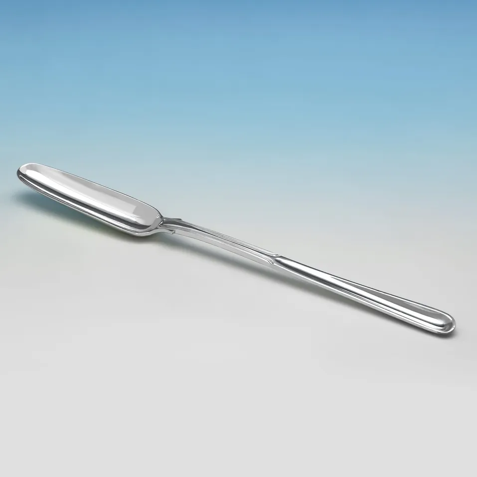 Antique Sterling Silver Marrow Scoop - William Chawner II, hallmarked in 1828 London - George IV