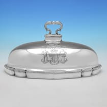 Antique Sterling Silver Meat Dish Cover - Paul Storr, hallmarked in 1807 London - George III - Thumbnail 1