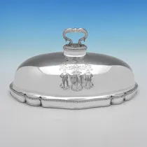 Antique Sterling Silver Meat Dish Cover - Paul Storr, hallmarked in 1807 London - George III - Thumbnail 2