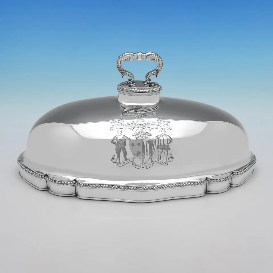 Antique Sterling Silver Meat Dish Cover - Paul Storr, hallmarked in 1807 London - George III - Image 2