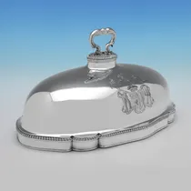 Antique Sterling Silver Meat Dish Cover - Paul Storr, hallmarked in 1807 London - George III - Thumbnail 3
