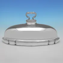 Antique Sterling Silver Meat Dish Cover - Paul Storr, hallmarked in 1807 London - George III - Thumbnail 5