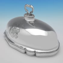 Antique Sterling Silver Meat Dish Cover - Paul Storr, hallmarked in 1807 London - George III - Thumbnail 6