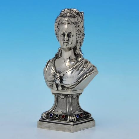 Antique Sterling Silver Model Of Mary Antoinette - Unknown Hallmarked In 1902 London - Edwardian - Image 1