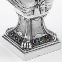 Antique Sterling Silver Bust of Marie Antoinette - hallmarked in 1902 London - Edwardian - Thumbnail 5