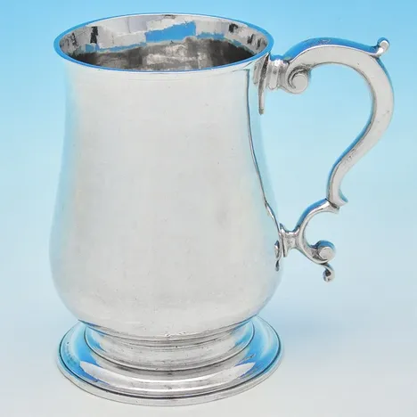 Antique Sterling Silver Mug - hallmarked in 1762 London - George III