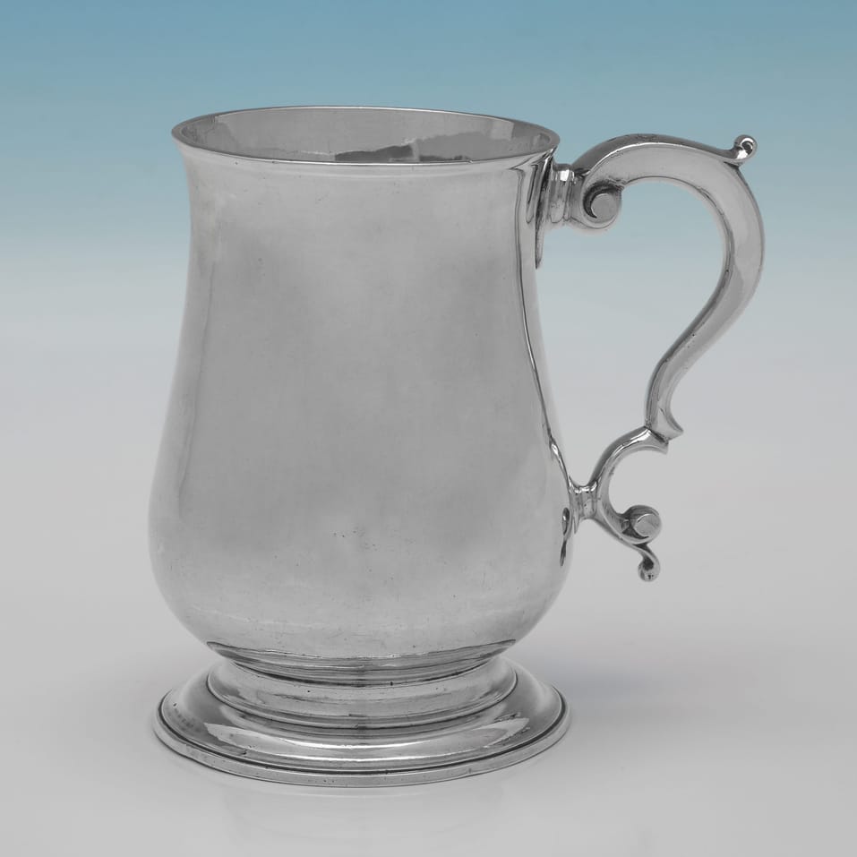 Antique Sterling Silver Mug - William Cripps, hallmarked in 1762 London - George III